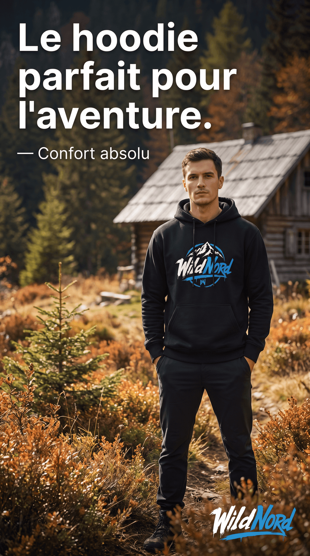 Hoodie Wildnord Noir